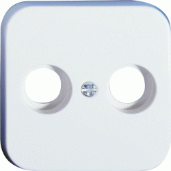 560_015-0101_n5252a09cb6949 Opus 1 Abdeckung f.Antennensteckdose 2-loch reinweiss