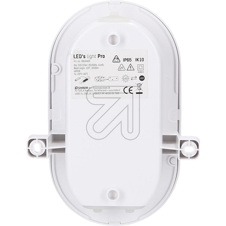 EGB LED Ovalarmatur IP65 4-9W + CCT, weiß 2700/4000/6500K - 4W/7W/9W einstellbar