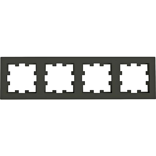 Karre Plus 55 Abdeckrahmen 4-fach anthrazit Karre Plus 55 Abdeckrahmen 4-fach anthrazit