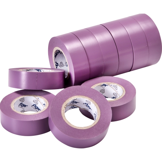 VDE-PVC-Isolierband, violettStärke=0,15mm, Breite=15mm,VE=10m