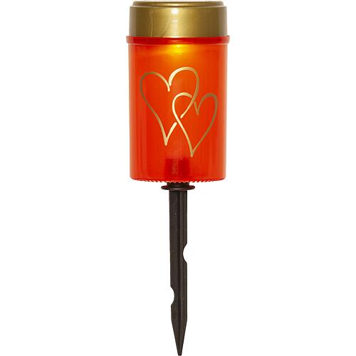 Solar-LED-Grablicht "Hearty" rot 483-11