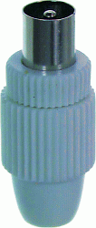 IEC-Koaxial-Zentral-Stecker  Ø 9,5 mm
