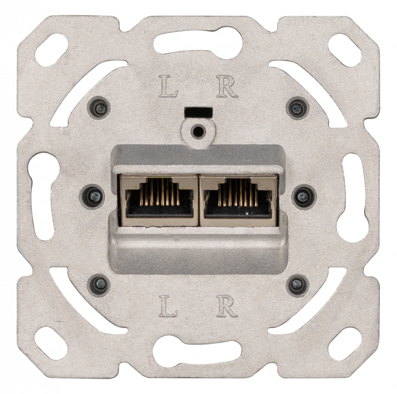 Universal RJ 45 UP-Datendose 2-fach, Cat. 6A Universal RJ 45 UP-Datendose 2-fach, Cat. 6A