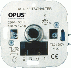Opus Tast-Zeit-Sicherheitsschalter 230 V AC, 50 Hz, 1.000 VA