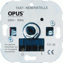 Opus Tast-Nebenstelle 230V, 50Hz, mit Schraubklemmen