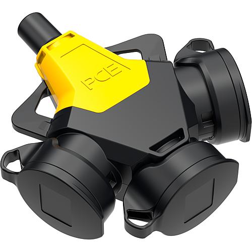PCE 3-Wegekupplung Taurus2 IP54 gelb 253711-se innenliegende Zugentlastung