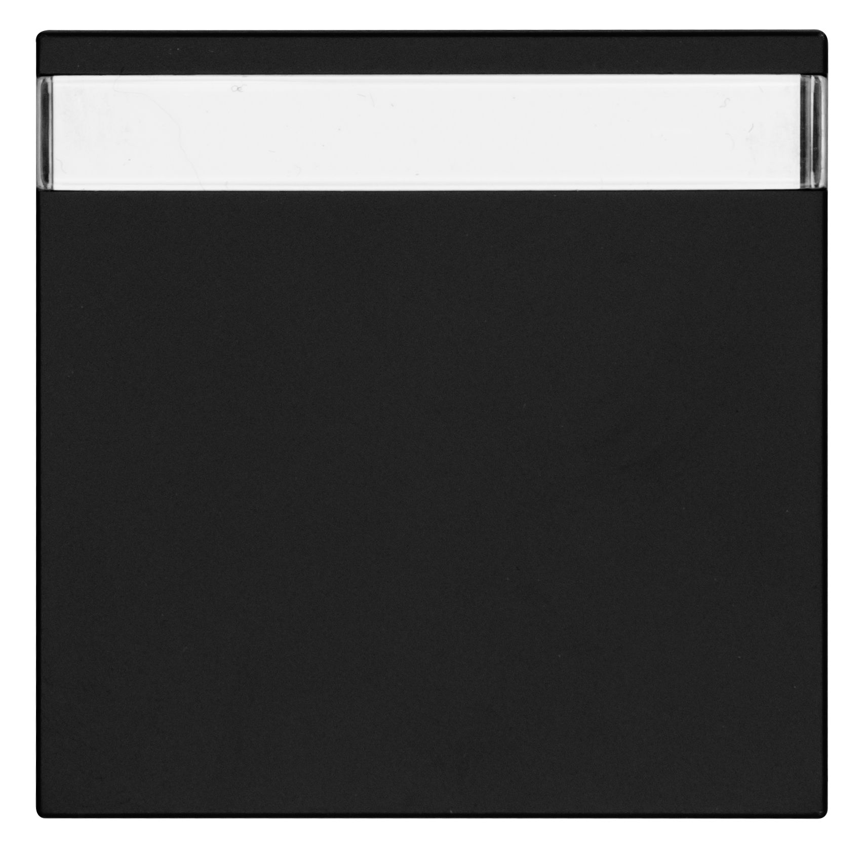 Opus 55 Flächenwippe für BRiDGE und Wandsender-Modul mit Beschriftungsfeld mattschwarz Opus 55 Flächenwippe für BRiDGE und Wandsender-Modul mit Beschriftungsfeld mattschwarz