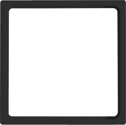 Opus 55 Zwischenrahmen für Normgeräte mattschwarz Opus 55 Zwischenrahmen für Normgeräte mattschwarz