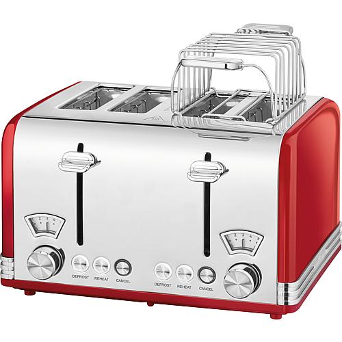 4 Scheiben-Toaster 'ProfiCook' PC-TA 1194 rot