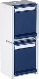 kat1013753 OPUS-Resist IP55 2-fach Schuko-Steckdose senkrecht