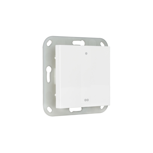 OPUS® 55 Wandsender-Modul für Apple Home Kit mit Flächenwippe polarweiß