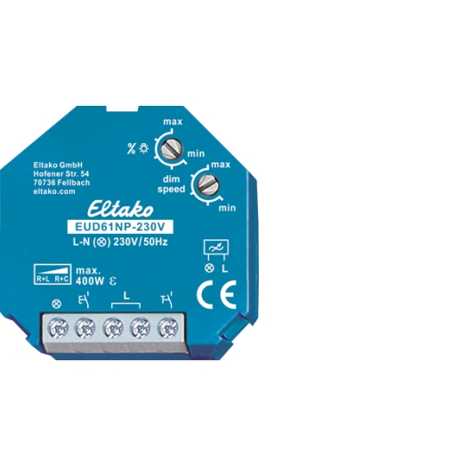 PIC0113290 Eltako UP/AP-Universaldimmer 400W ohne N