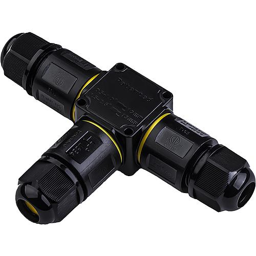 EGB T-Schnell-Verbindungsmuffe IP68, 3polig 0,5-2,5mm², Kabel-Ø4-8mm und 6-11mm