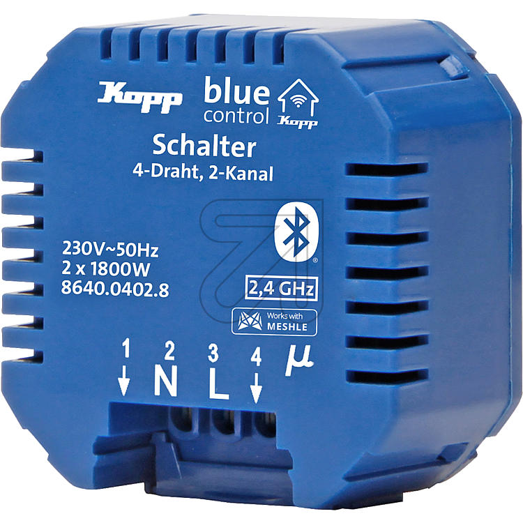 Blue-control LED-Schaltaktor 4 Draht / 2 Kanal 864004028