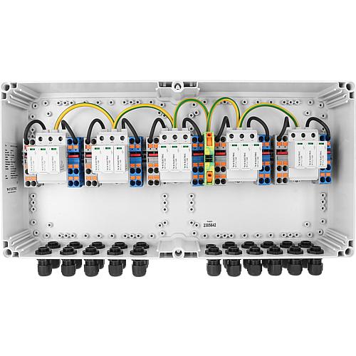 Generatoranschlusskasten GAK 5x T1+T2, 1100V 10Strings, 5MPP, AP-Geh. IP65 Generatoranschlusskasten GAK 5x T1+T2, 1100V 10Strings, 5MPP, AP-Geh. IP65