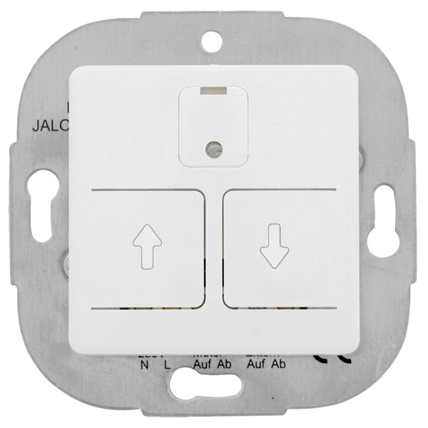 Elektronischer Jalousieschalter, 24 h-Automatik, programmierbar, Einbaugerät, reinweiß Elektronischer Jalousieschalter, 24 h-Automatik, programmierbar, Einbaugerät, reinweiß