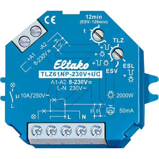 ELTAKO TLZ61NP-230V+UC 1-12 Min. 1S Treppenlicht-Zeitschalter