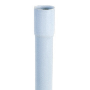 Mittleres Elektroinstallationsrohr weiß mit Muffe starr 32 mm, Stange 2 m,  VE=60m