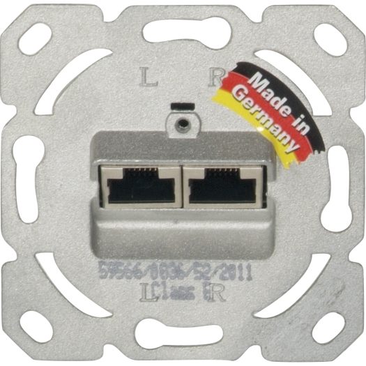 Universal RJ 45 UP-Datendose Cat.6  2-fach