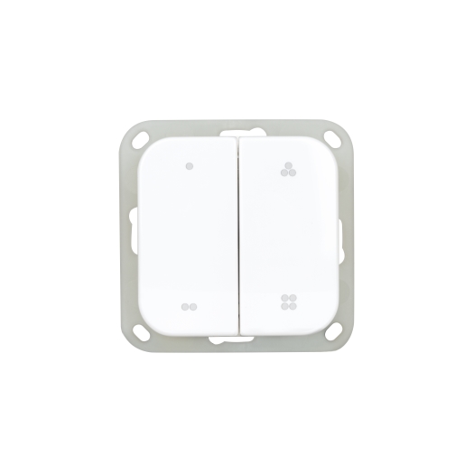 OPUS® 1 Wandsender-Modul für Apple Home Kit Serienwippe alpinweiß