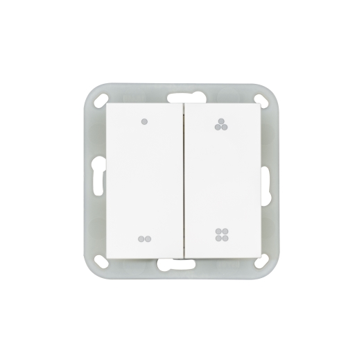 OPUS® 55 Wandsender-Modul für Apple Home Kit mit Serienwippe polarweiß