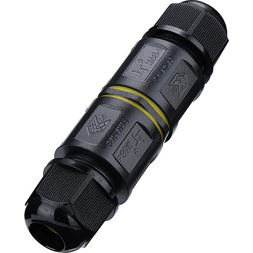 EGB Schnell-Verbindungsmuffe IP68, 3polig 0,5-2,5mm², Kabel-Ø4-8mm und 6-11mm