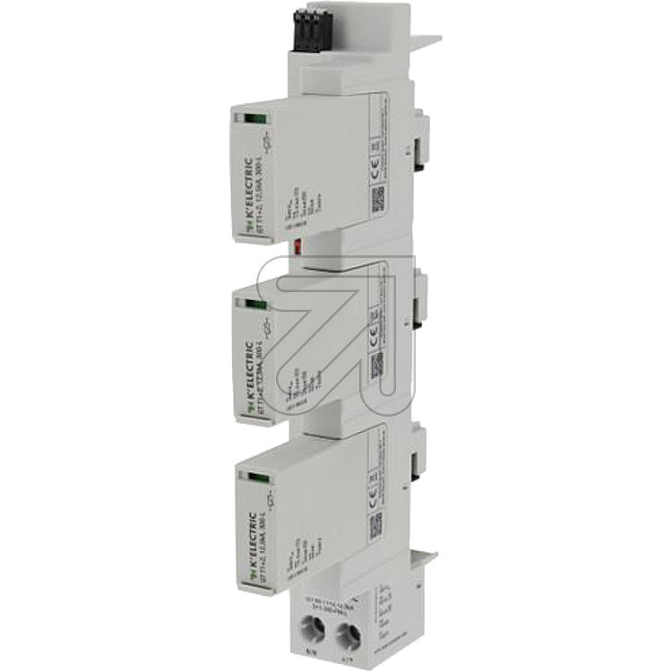 GT 60 T1+2, 12,5kA, 3+1-300-FM-L, TT/TNS, 60mm Sys nur 36mm breit, leckstrombehaftet, 500160 GT 60 T1+2, 12,5kA, 3+1-300-FM-L, TT/TNS, 60mm Sys nur 36mm breit, leckstrombehaftet, 500160