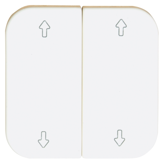 Opus 1 Serienwippe für Opus Bridge und Wandsender-Modul mit Pfeil alpinweiß Opus 1 Serienwippe für Opus Bridge und Wandsender-Modul mit Pfeil alpinweiß