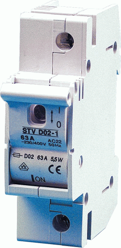 Sicherungs-Lasttrennschalter 1-polig, DO2,E18,2-63A