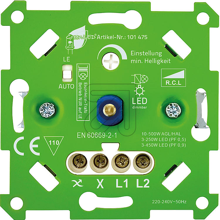 GreenLED Auto-Detekt-Dimmer für LED + Standard autom. Auswahl Dimmmodus + separat LE