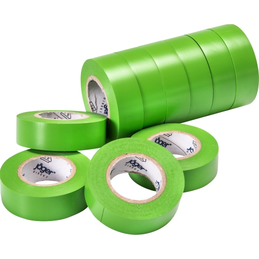 VDE-PVC-Isolierband, grün Stärke=0,15mm, Breite=15mm, VE=10m
