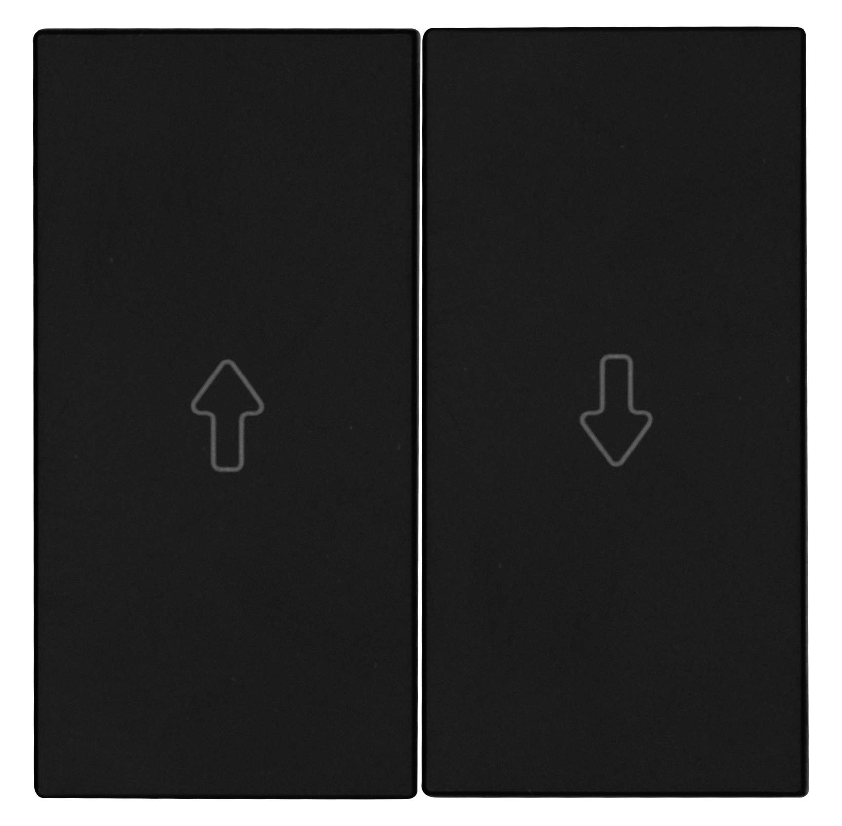 OPUS 55 Jalousie-Doppelwippe mit Pfeil mattschwarz OPUS 55 Jalousie-Doppelwippe mit Pfeil mattschwarz