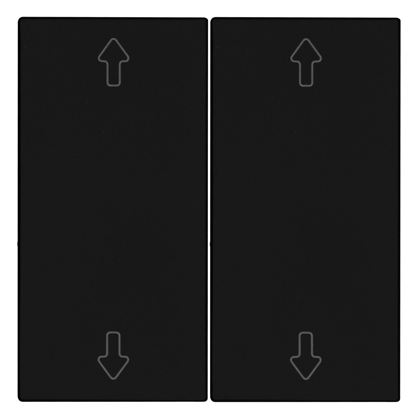 OPUS 55 Serienwippe für BRiDGE und Wandsender-Modul mit Pfeil mattschwarz OPUS 55 Serienwippe für BRiDGE und Wandsender-Modul mit Pfeil mattschwarz