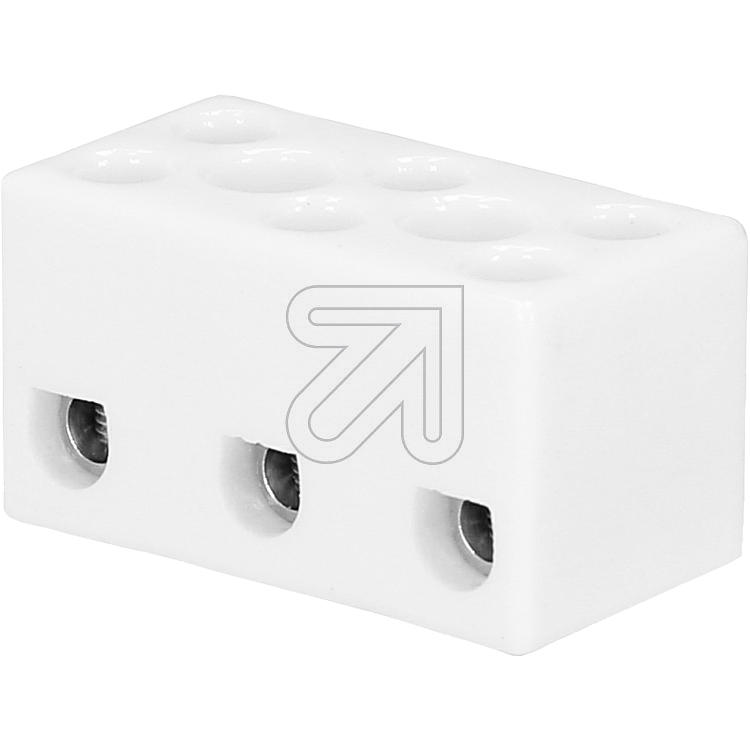 Porzellanklemme 3-polig Porzellanklemme 3-polig