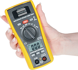 861_000-0102_r LAN-Tester mit integriertem Multimeter LAN-Test