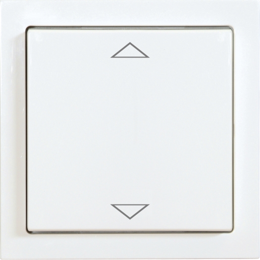 KAT1018318 Opus BJ Wandsender 2-fach mit Wippe studioweiß Pfeil