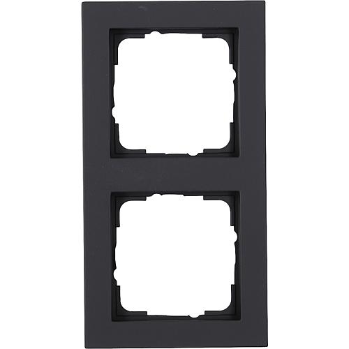 Gira 2-fach Rahmen schwarz matt 021209