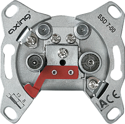 kat1013906 Axing 4-Port Antennensteckdose CATV SSD 7-00