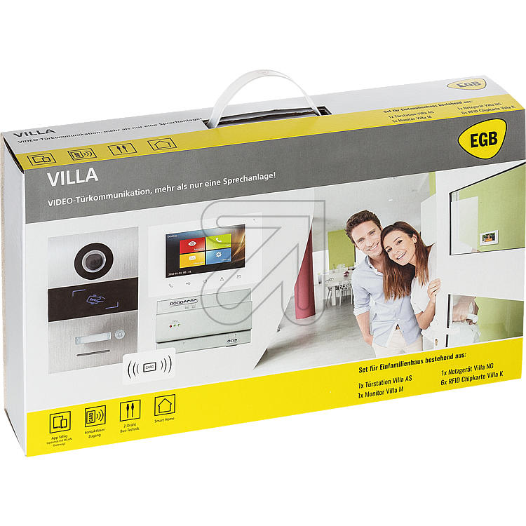 Video-Türsprechanlage Villa AS-SET, 1-Familienhaus,UP