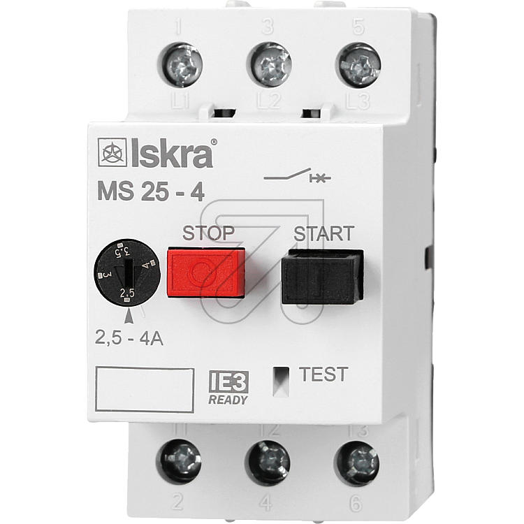  Motorschutzschalter IE3 konform MS25  2,5-4