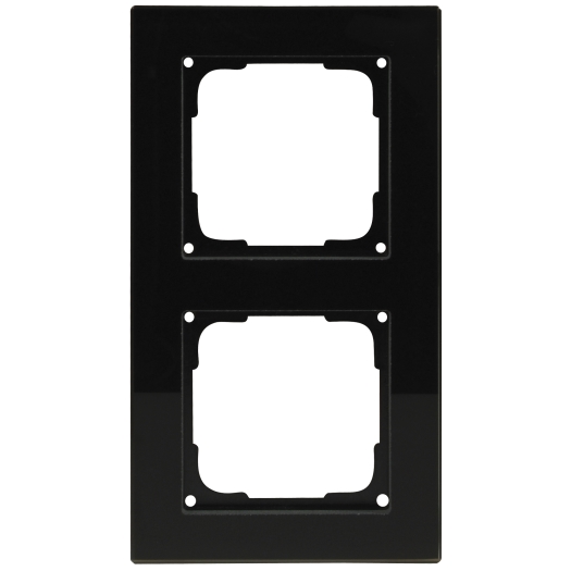Opus 55 Fusion Glas-schwarz/schwarz 2-fach Rahmen