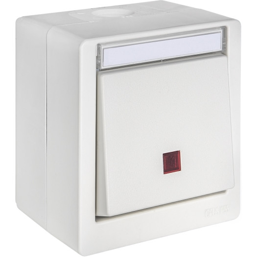 OPUS RESIST Kontrollschalter Aus/Wechsel, rote Linse reinweiß OPUS RESIST Kontrollschalter Aus/Wechsel, rote Linse reinweiß