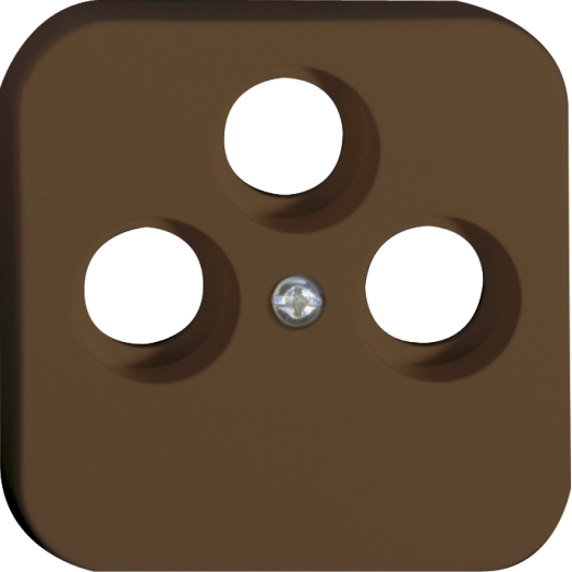 KAT1019475 Opus 1 Abdeckung f.Antennensteckdose 3-loch sepiabraun