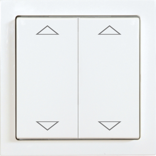 KAT1017902 Opus BJ Wandsender 4-fach, mit Wippe studioweiß Pfeil