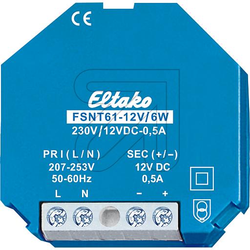 ELTAKO Schaltnetzteil SNT61-230V/12VDC-0,5A (FSNT61-12V/6W / 30000032)