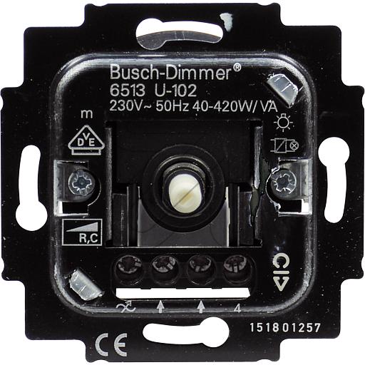 BJ Dimmer-Einsatz Druck-Wechsel 40-420W/VA 6513 U-102