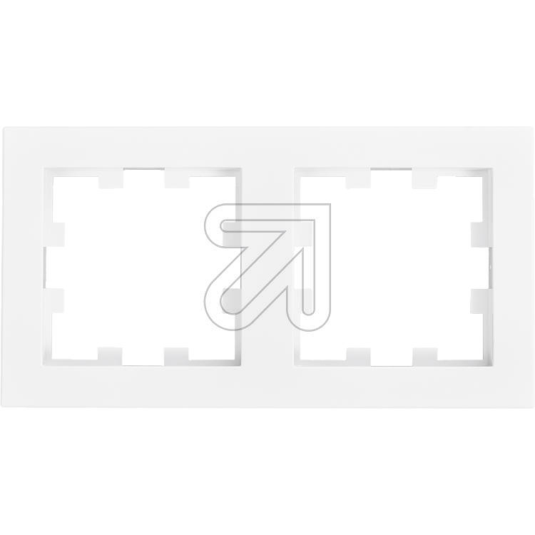 Karre Plus 55 Abdeckrahmen 2-fach weiß WDTF00022WH-EU1 Karre Plus 55 Abdeckrahmen 2-fach weiß WDTF00022WH-EU1